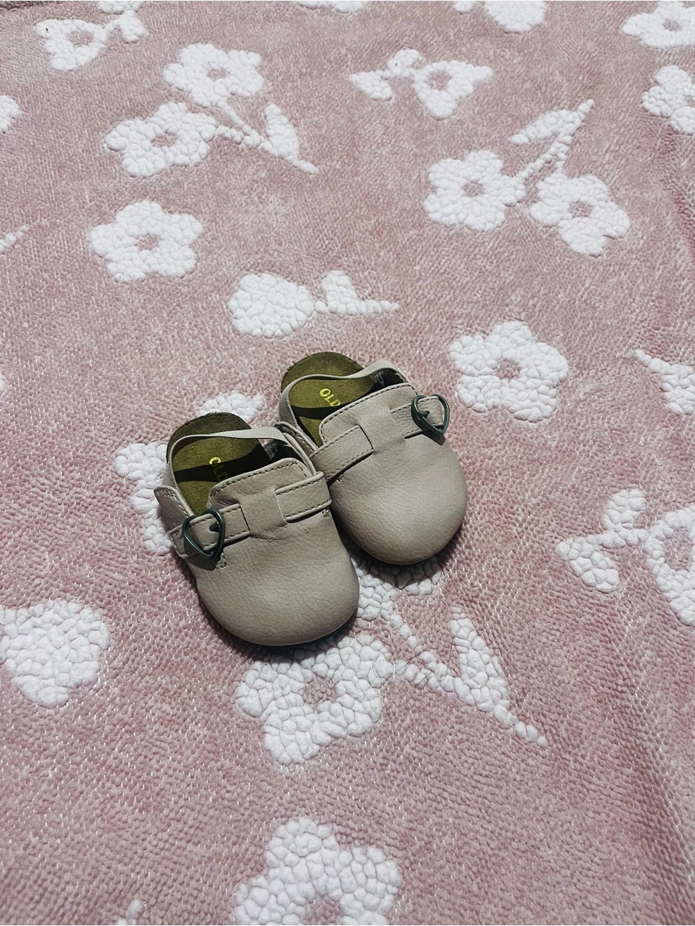 Kids Soft Leather Slip-On Shoes in Beige